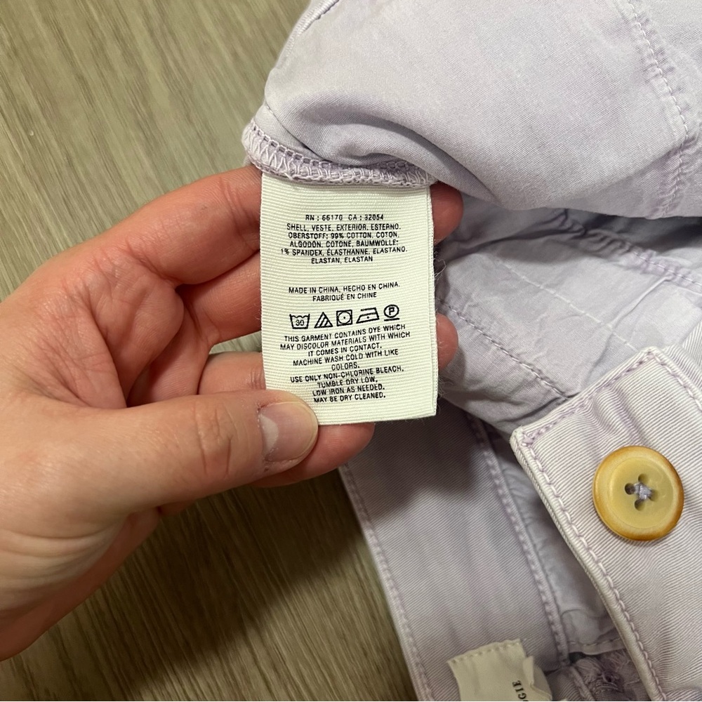 Anthropologie Women’s Lavender Chino Shorts Size 27 - Picture 5 of 10